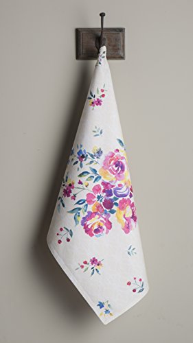 Maison d' Hermine Kitchen Towels Set of 3 100% Cotton 70 CM x 50 CM Reusable Cloth Tea Dish Towels Absorbent with Hanging Loop for Kitchen Dining Gifts for Mothers Day (Flower In The Field) - Image 2