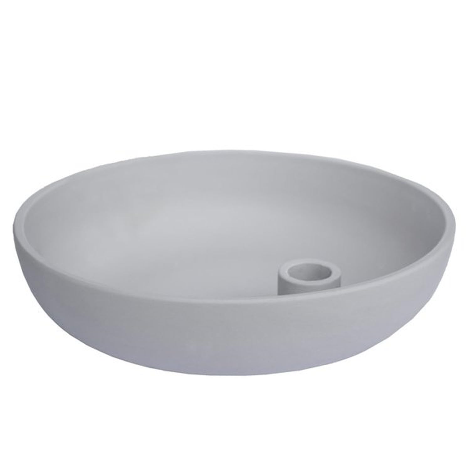 Storefactory Lidatorp XL Kerzenhalter, hellgrau, Keramik, HxB 26 x 6 cm