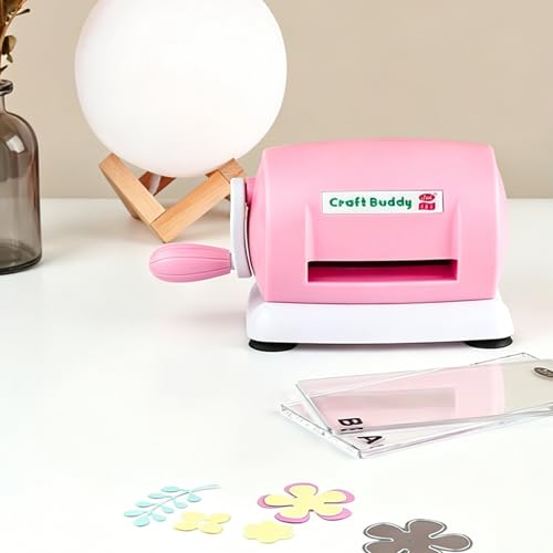 Mini Die Cutting Machine and Embossing Machine, Portable Manual Die Cutting Scrapbooking Machines for Craft Starter, Die-Cuts and Embossing Machines for Card Making Scrapbooking Paper Crafting