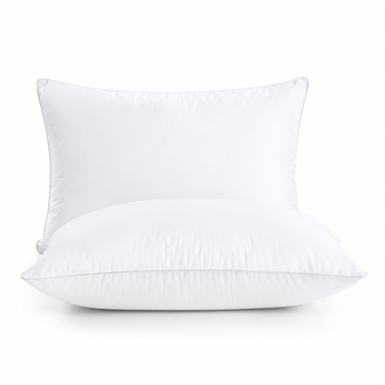 Moppet&Moon Soft Cooling Bed Pillows – Ultra Soft Microfiber Pillows for Sleeping – Fluffy, Breathable, Machine Washable – Neck Pain Relief for Back, Side & Stomach Sleepers (Pack of 2, 17 * 27)-image-24