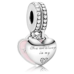 Mother & Daughter Hearts Dangle Charm