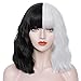 Cruella Perücke for Cruella Devil Kostüm Damen Kurz Bob Locken Perücken Natürlich Wig für Frauen Cosplay Kostümparty Wig 047J Herren/Damen günstig Kaufen-Cruella Perücke for Cruella Devil Kostüm Damen Kurz Bob Locken Perücken Natürlich Wig für Frauen Cosplay Kostümparty Wig 047J
