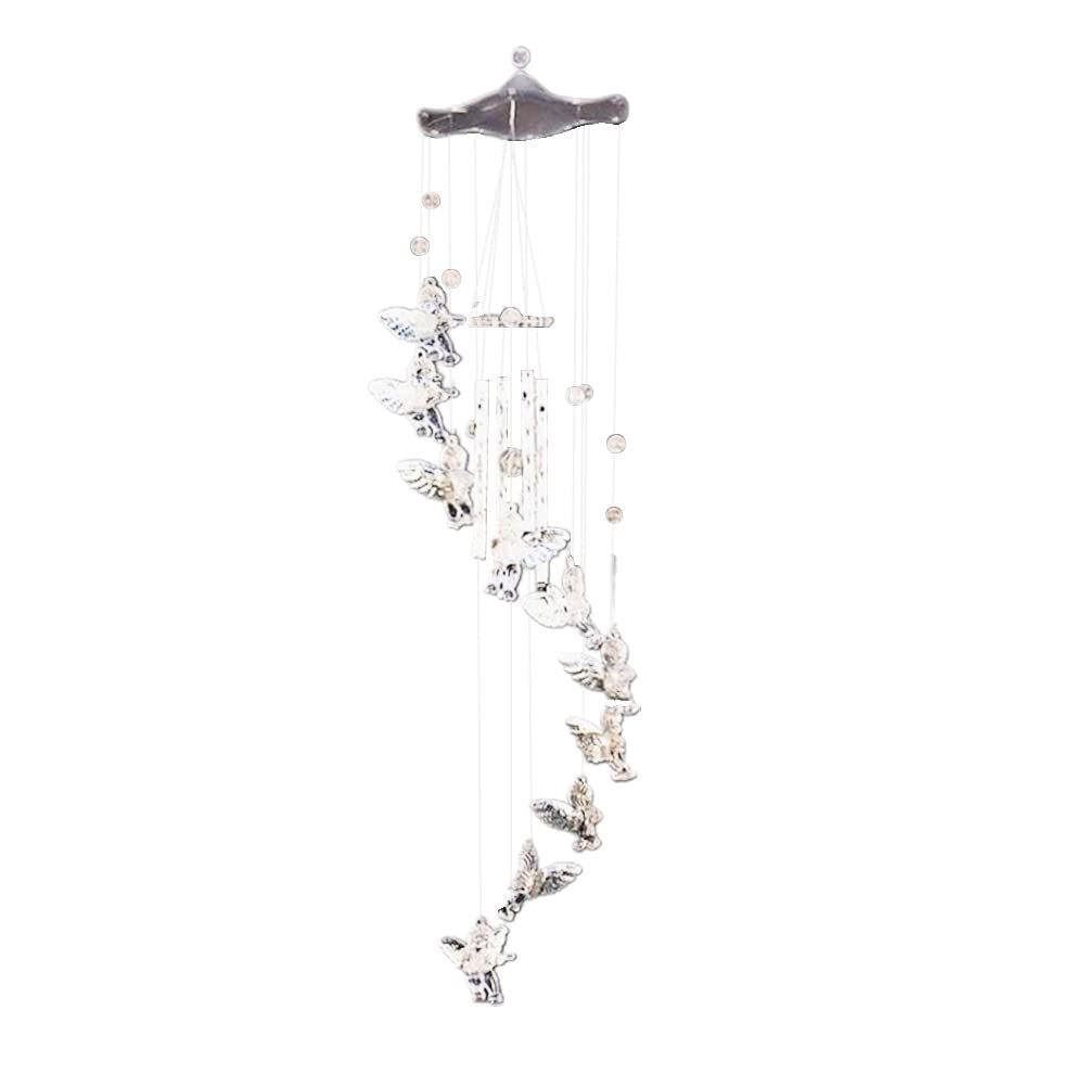 Love Angel Wind Chime Bells Hanging Living Bed Home Waterproof Wind Chimes Decor for Outdoor Yard Garden Windchimes for Indoor and Outdoor, Birthday Gifts for Women Mum