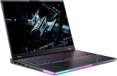 Image of MichaelElectronics2 Customized Laptop, Created Using Acer Predator Helios 18 AI AI Gaming Laptop 18 inch (Intel Ultra 9-275HX, GeForce RTX 5090 24GB, 64GB, 128GB RAM, 2TB, 4TB, 8TB PCIe SSD, Win 11 Pro)