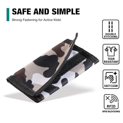Image of Kids Wallet for Boys, Little Boys Wallet for Kids, Camo Wallets for Teen Boy, RFID Nylon Canvas Wallets with Coin Pocket for Birthday & Christmas Gifts
