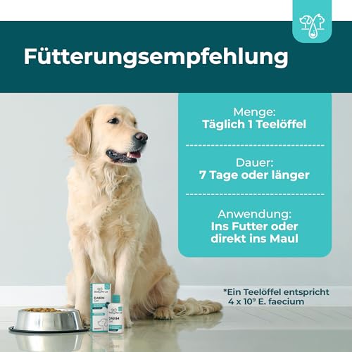 The Home Pet Lab Probiotika Darmpflege für den Hund - Zur Unterstützung des Darms und Einer gesunden Darmflora - Unterstützt die Darmgesundheit durch Stabilisierung der Verdauung