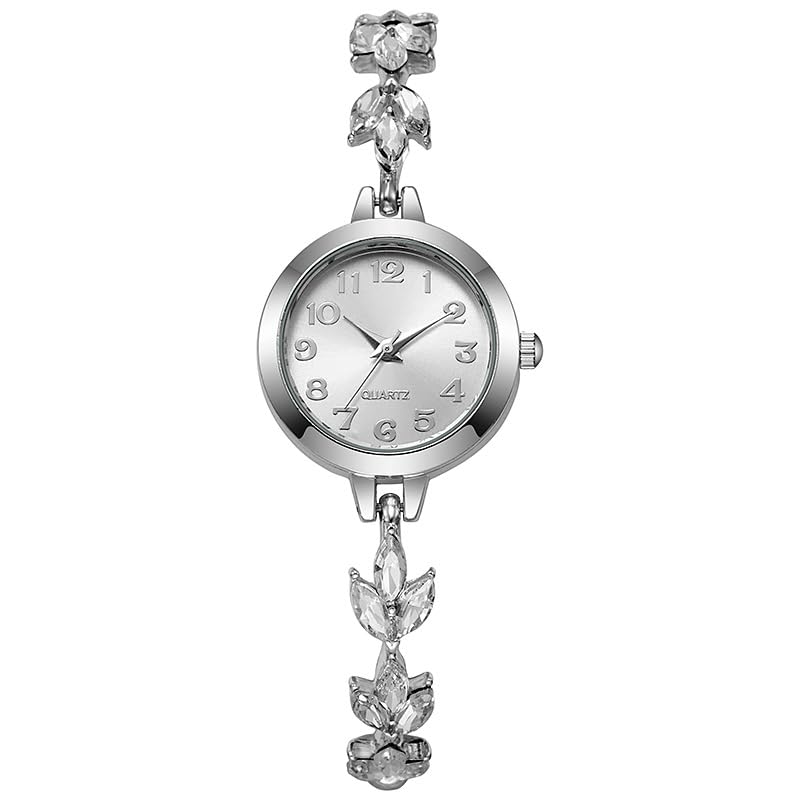 Image of carl vinson Women's Bracelet Watch with Stone Work | Fashion Chain Watch with Round 24mm Dial