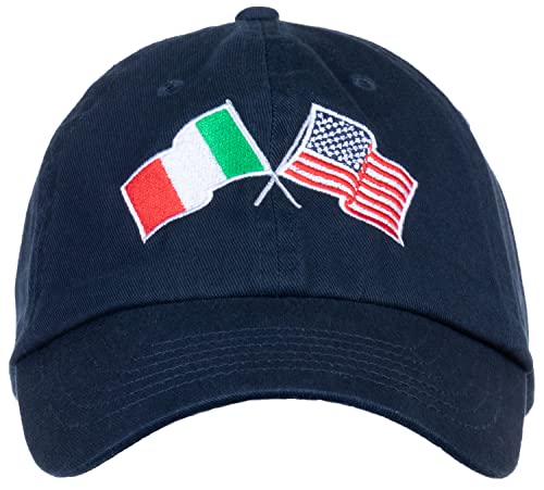 Image of Ann Arbor T-shirt Co. American Friendship Nations Flag Baseball Low Profile Dad Hat for Men Women