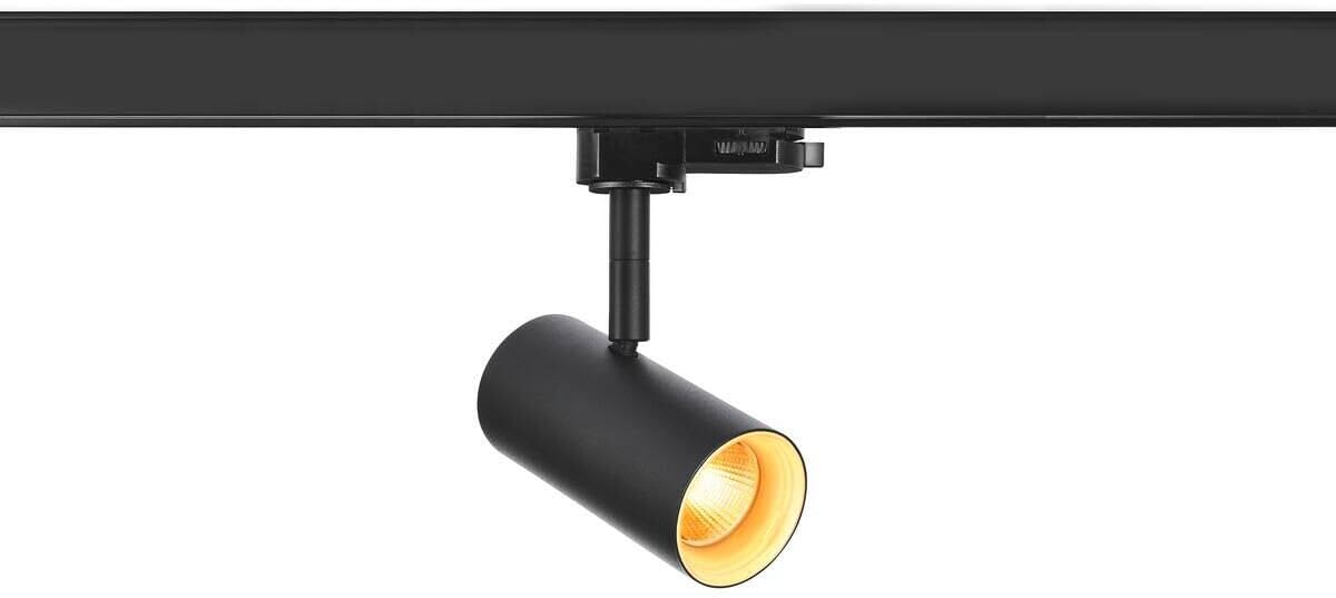 SLV NOBLO SPOT, 3~ Spot, rond, 2700K, 6W, section de phase, 32°, noir