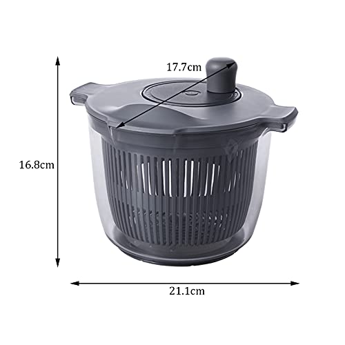 Bienka Dryer Salad Spinner 2.3L Manual Vegetable And Fruit Dehydrator With Filter Basket Lettuce Washer With Bowl Drying Leafy Vegetables Kitchen Rotate #TOP1