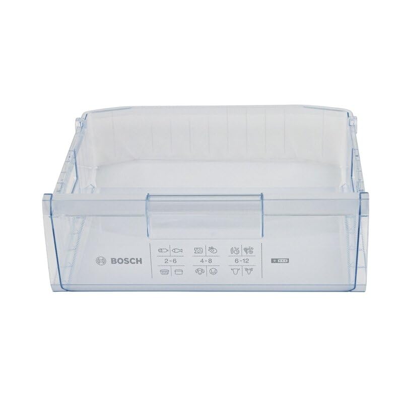 LUTH Premium Profi Parts Cajón compatible con depósito de alimentos Bosch 00660069 450 x 155 x 395 mm para congelador