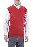 J.Korn Men's Solid Color V-Neck Sweater Vest