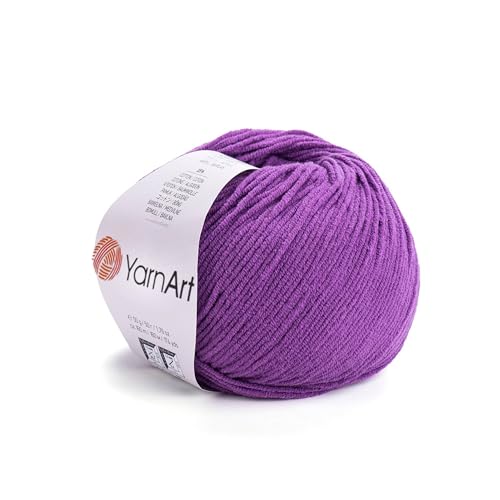 YarnArt Cotton Blend Amigurumi Yarn –Cotton Acrylic Yarn for Knitting and Crocheting, DK Weight/Light Worsted Yarn for Amigurumi, Baby Items and Garments