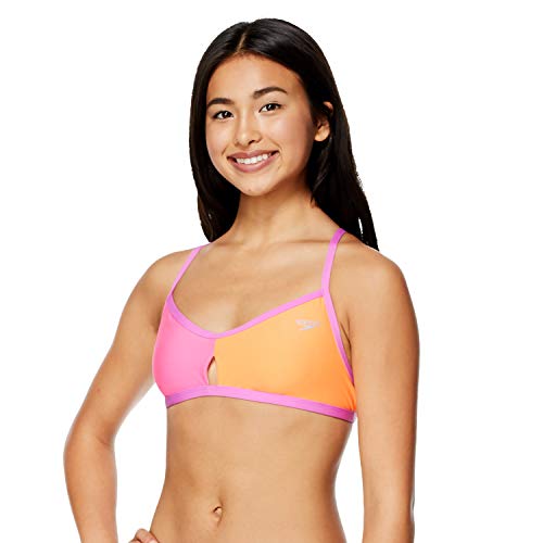 Speedo mens Swimsuit Top Bikini Endurance Lite Tie Back Solid