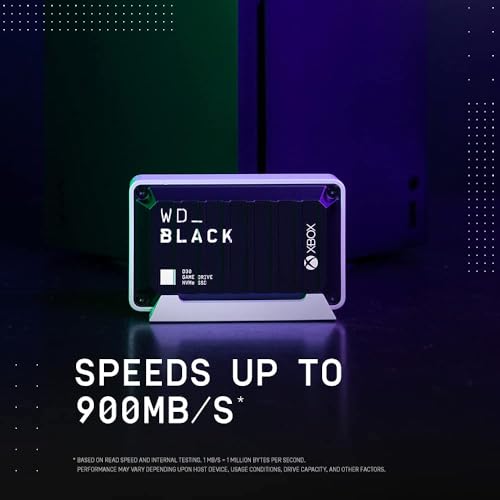 Image of WD BLACK 2TB D30 Game SSD - Portable External Drive, Compatible with Xbox and PC, Up to 900MB /s - WDBAMF0020BBW-WESN