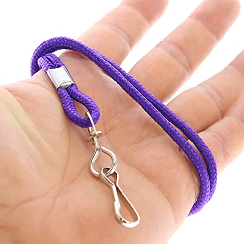 Porte-badge horizontal anti-perte avec cordon violet Specialist ID