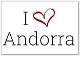 Mundus Souvenirs - Amo Andorra, Imán para Nevera (diseño 3)