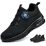 Resistant aux chocs: Notre entraîneur de sécurité a des capuchons en acier aux normes européennes élargis pour une résistance aux chocs particulièrement élevée. Non seulement il protège mieux vos orteils, mais il offre également beaucoup d'espace à l'intérieur de vos orteils, rendant vos pieds plus confortables.