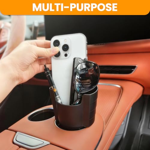 Portavasos para carro con contenedor para salsa y soporte antideslizante miniatura 2