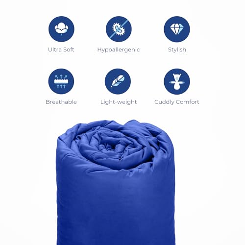 Image of Zinnia Ultra Soft Microfibre Reversible Comforter- Single 150 X 230 Cm, Bright Green and Deep Blue., 200 TC(Solid - Vibrant)