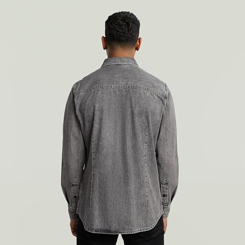G-STAR Herren Dakota Slim Hemd, Grau (Sun Faded Graphite Grey D23616-D540-H162), XS – Ansicht 2