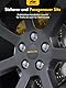 MIKKUPPA M12x1,5 Radmuttern SW19 Ersatz für 2006-2019 Ford Fusion, 2000-2019 Ford Focus, 2001-2019 Ford Escape Aftermarket Räder, 20 Stück Chrom geschlossene Radmuttern