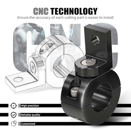 Abrazadera de luz negra de 1 pulgada NICECNC抗震支架适用于雅马哈Tenere700铝制防摔杠 8