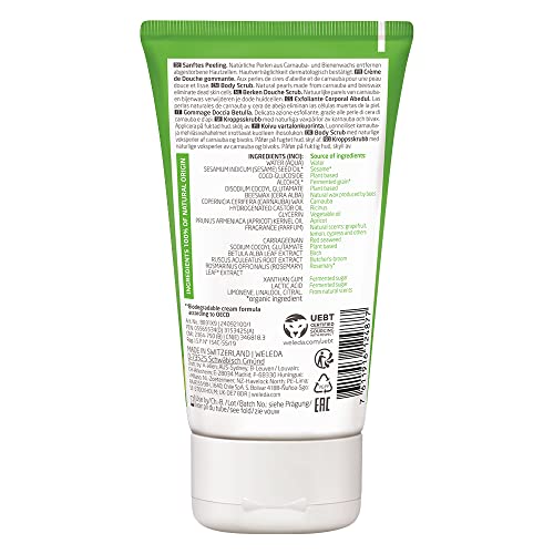Weleda Birch Body Cleansing Scrub, 5 Fluid Ounce, Plant Rich Cleanser with Birch and Apricot Kernel Oils