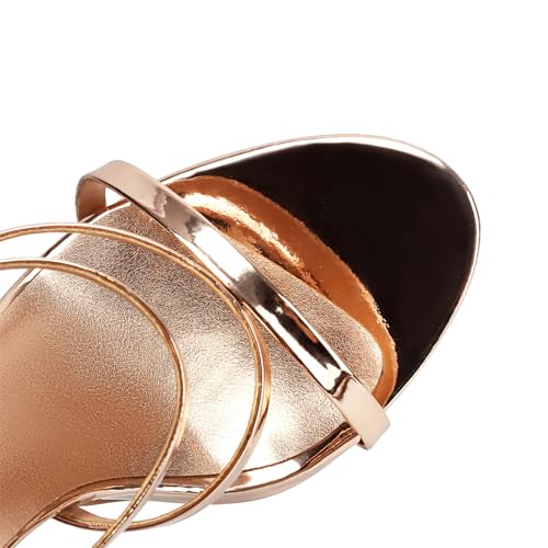 UP2STEP Fancy Open Toe Knee High Sandals Gladiator Stiletto Adjustable Strap Pumps with Back Zipper for Women3