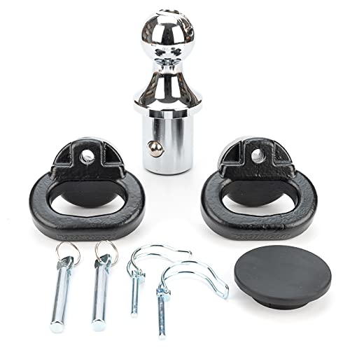 60618 Gooseneck Hitch Kit 30K 2-5/16-Inch Compatible With 2013-2023 Ram 2500 3500 - Gooseneck Ball & Safety Chain Kit #TOP6