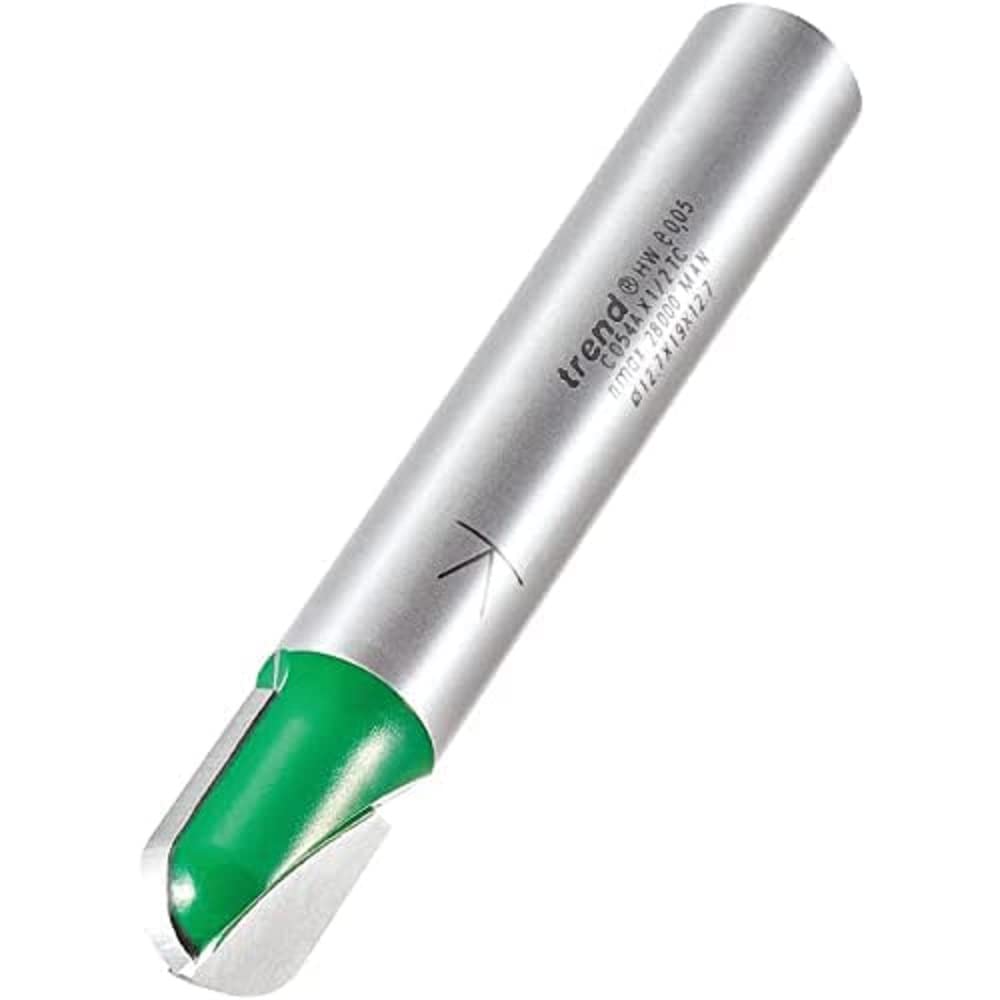 TREND CraftPro Kavetto Radiusfräser, 12 mm Schaft, 6.3 mm Radius, 12.7 mm Schnittdurchmesser, Hartmetallbestückt, C054AX12MMTC