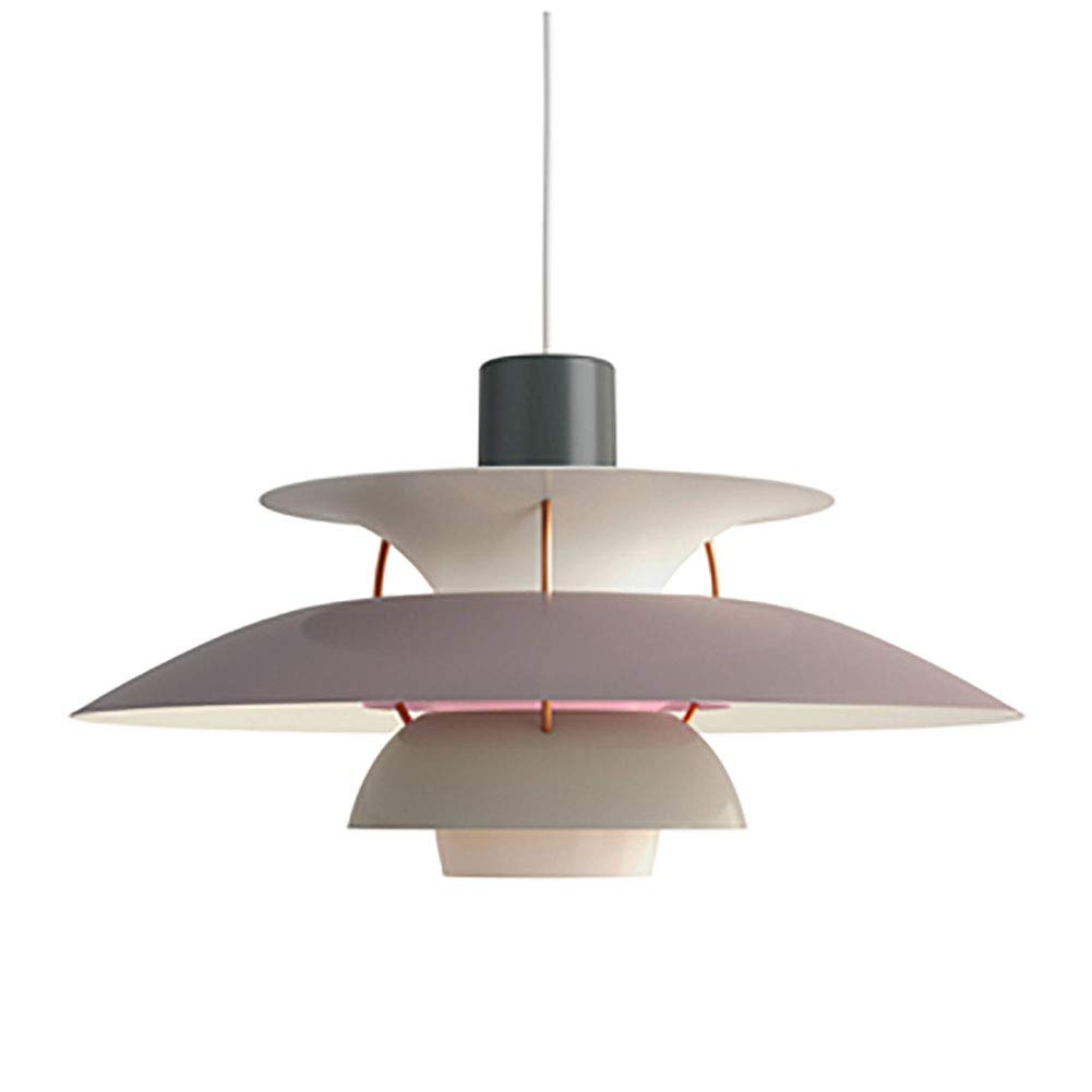 FZQSXAZU Modern Nordic Design Multi layer Chandelier Pendant Lamp for Restaurant Bar Cafe Bedroom Nightstand Purple Gradient Color 50cm