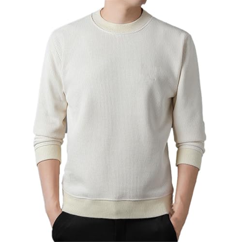 Men's Plush Thickened Sweater Round Collar Plush Sweater Knitted Warm Top4