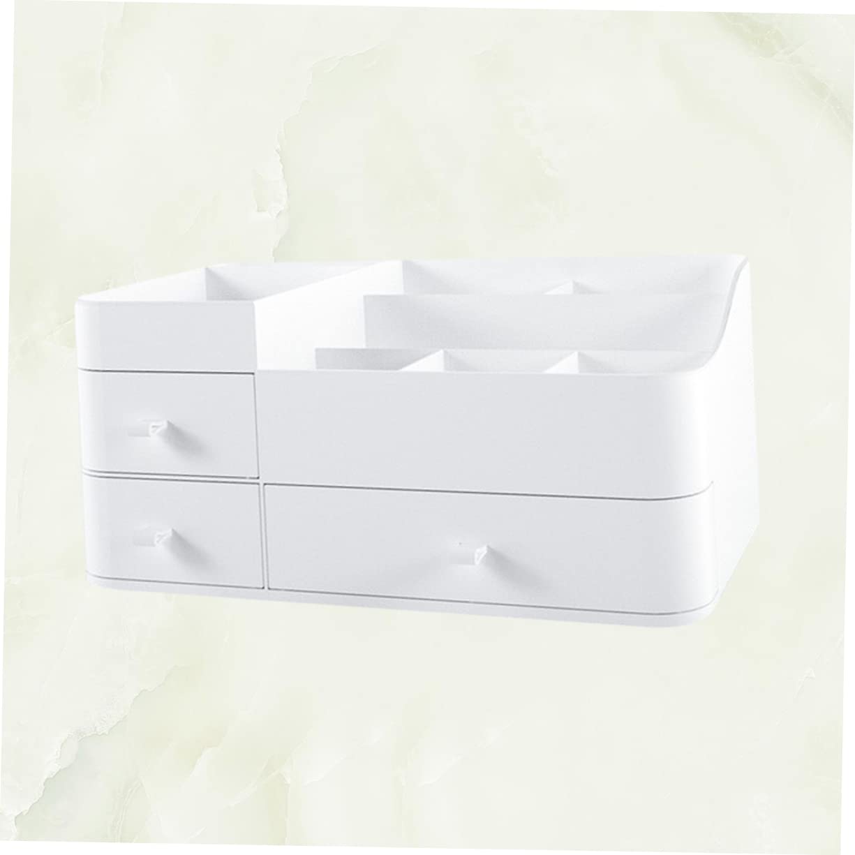Alipis 1 Boîte Pinceaux Maquillages Rangement Plastique Boite De Rangement Plastique Boite Rangement Plastique Porte-Maquillage Stand De Maquillage Cosmétique Blanche
