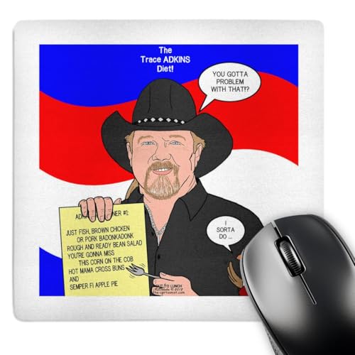 Tapis de souris Trace Adkins 3drose pour éviter les rayures