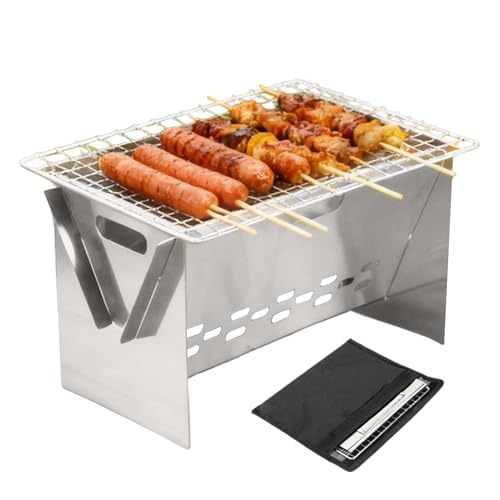 Brasero Plegable: Parrilla De Carbón Portátil