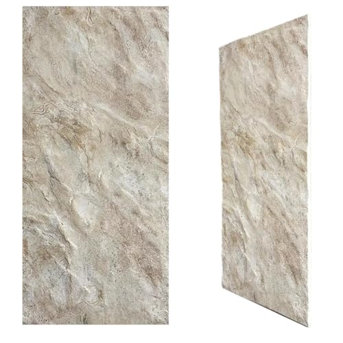 Deconil EPS 3D Wandpaneel Steinoptik – 50x120 cm – Leicht, DIY Montage, Wärme- & Schalldämmung – Innen Wandverkleidung für Wohnzimmer, Schlafzimmer & Gewerbe (PNL-207, 2 Stück)