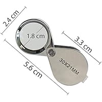 Loupe 30x pour bijoutiers – Loupe triple lentille avec Siècle