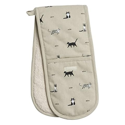 Sophie Allport Purrfect Collection - Double Oven Glove, Heat Resistant Kitchen Accessories Cover