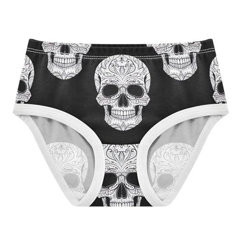 Florals Toddler Girls Underwear 2t Cotton Panties Little Girl White Skulls Black Kids Undies Briefs