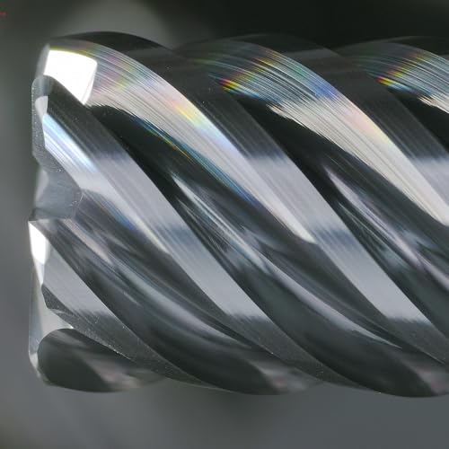 Image of Tools Carbide End Mills,6 Flute Corner Radius Milling Cutter,High Helix Angle for High Hardness Steel Finshing Milling Processing - 5 /16 Shank (5 /16-2.5 inch 1PCS)