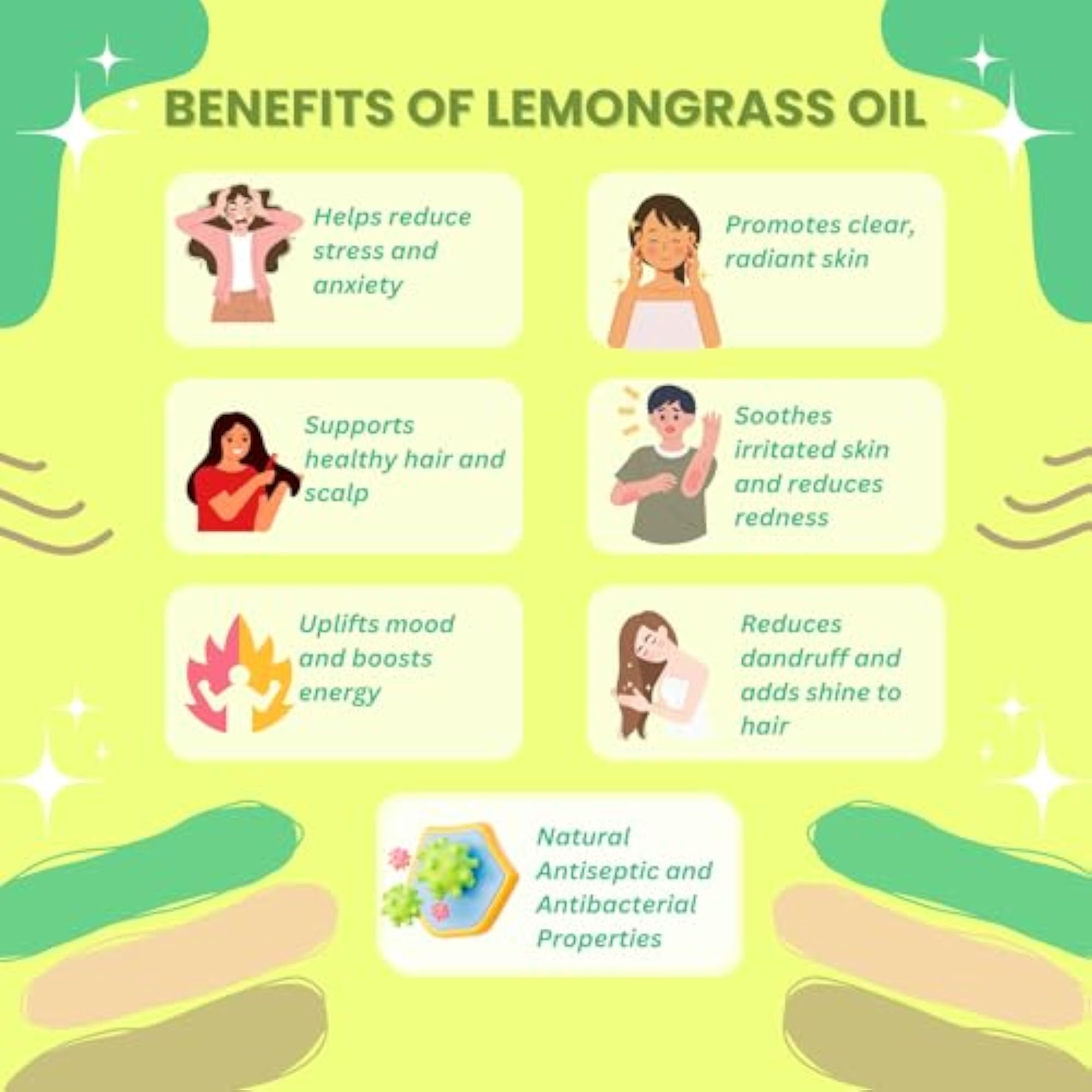FELICAR Pure Lemongrass Essential Oil, 15ml