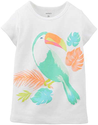 T-shirt perroquet Carter's pour petite fille taille 2T en coton doux