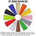 Faux Bucktail Fly Tying Materials Kit –12 & 16 Colors Synthetic Bucktail Hair for Fly Fishing Jig & Streamer Lure Making Making (12-Color Set)
