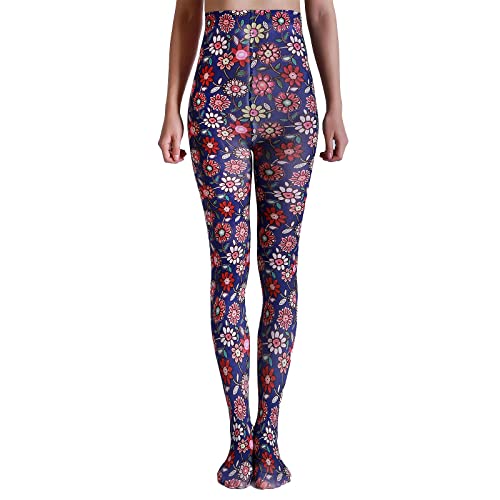 Image of Sahabowi Women Tights, Sheer High Waist Pantyhose, Vintage Control Top Stockings, Siwa 4