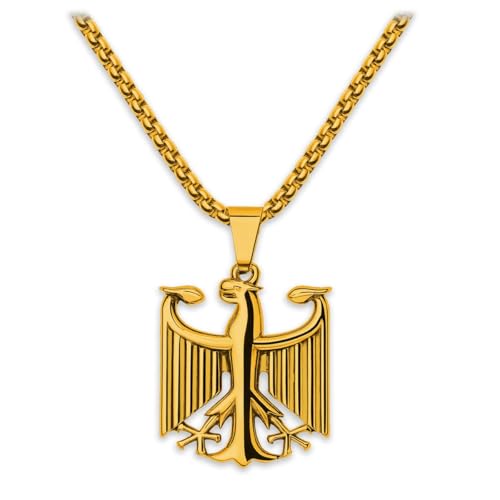 Collier pendentif aigle en acier inoxydable pour un look quotidien affirmé