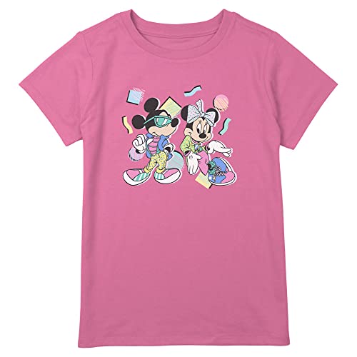 Disney Plus Size Classic 80s Minnie Mickey Girls Short Sleeve Tee Shirt