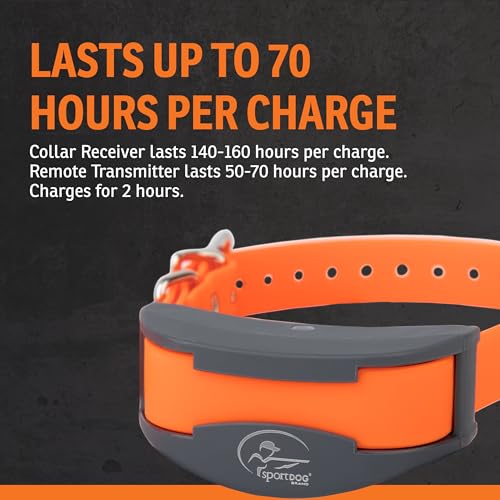 SportDOG Brand SportTrainer Remote Trainers - Bright, Easy to Read OLED Screen - Up to 3/4 Mile Range - Waterproof, Rechargeable Dog Training Collar with Tone, Vibration, and Shock