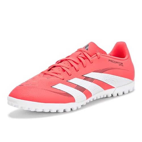 Adidas Unisex Club Turf Soccer, Lucid Red/White/Black, 11