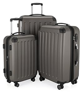 Hauptstadtkoffer Spree - 3er Kofferset, TSA, Trolley-Set, Rollkoffer, Reisekoffer, (S, M & L), Graphit